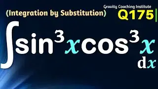 Q175 | ∫ sin^3⁡x cos^3⁡x dx | Integral of sin cube x cos cube x | Integration sin ^3⁡ x cos ^3 ⁡x