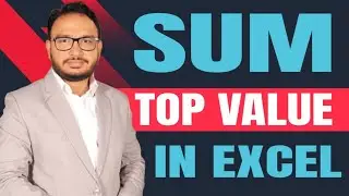 How to sum top 10 values in excel | How to sum data with conditional criteria
