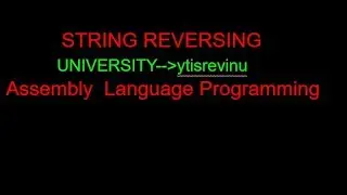 18.1  Reverse String from Upper to Lower Case || Assembly Language Programming || English || emu8086