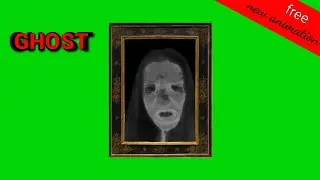 Ghost greenscreen animation picture HALLOWEEN #greenscreen #chromakey #HALLOWEEN