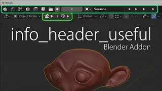 Blender Addon : info_header_useful [Blender2.8]