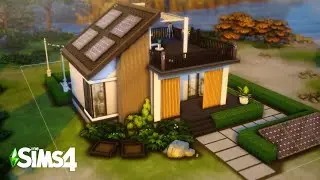 Bachelor's Modern Eco House | Speed Build | No CC | The Sims 4 | Ambient Music