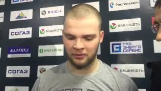 Теему Хартикайнен после матча с Авангардом