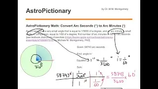 AstroPictionary Convert Arc Seconds (