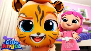 Let's Do A Very Demure Makeup! |  Little Angel Color Songs & Nursery Rhymes | Learn Colors & Shapes