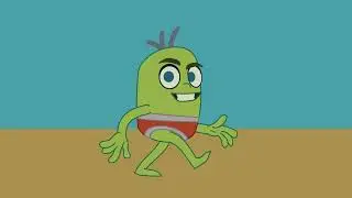 pip walk and run cycle animation test