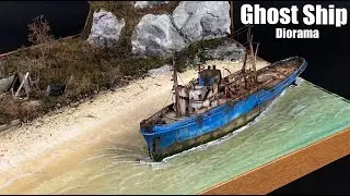 Ghost Ship Diorama 1:200 / Epoxidharz Wassereffekt