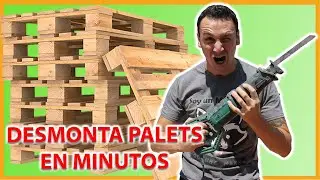 ✅Aprende como Desmontar Tus PALETS “Fácil y Rápido”🪚 (Con Sierra Sable)