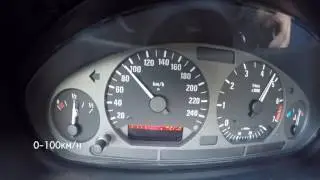BMW E36 320i 0-100 km/h Acceleration