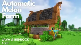 AUTOMATIC MELON FARM | Minecraft Tutorial | Java & Bedrock 26.1