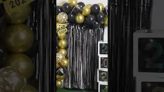Decoración con globos para graduación