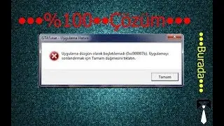 0xc000007b HATASI ÇÖZÜMÜ + BOZUK DLL ONARIMI