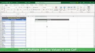 How to Insert Multiple Lookup Values in One/Single cell in Excel 💡