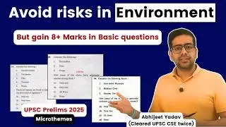 Most Important topics for Environment | UPSC Prelims 2025 | 2 months strategy