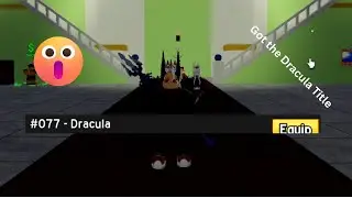 I Got One of the Hardest Title in the Blox Fruit | Blox Fruits Roblox | Dracula Title