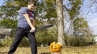 Pumpkin Destruction Battle | Go with the Flo