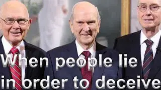 When church leaders lie in order to deceive...