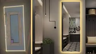 How to make light mirror at home // make touch sensor mirror