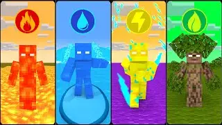 Monster School & PRISON BREAK Elemental  Brothers VS Skibidi Elemental Brothers -Minecraft Animation