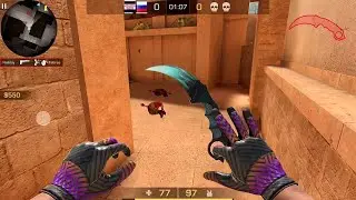 Купил Karambit Dragon Glass & Gloves Retro Wave | Standoff 2 | POCO X3 PRO | Керамбит | Ретро вейв