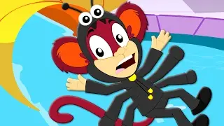 Incy Wincy Spider | Nursery Rhymes | Kids Songs | Monkey Rhymes | Baby Rhymes