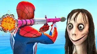 GTA 5 Water Ragdolls SPIDERMAN VS MOMO (GTA 5 Superhero Battle, Euphoria Physics, Jumps & Fails)