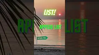 How to append a list python | Append in python | How to add an element at the end of a list