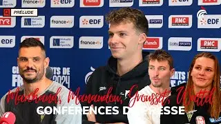 🎤 LES CONFÉRENCES DE PRESSE DE LÉON MARCHAND, FLORENT MANAUDOU, GROUSSET ET WATTEL - CHARTRES 2024