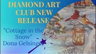 Diamond Art Club Christmas Painting   Cottage in the Snow