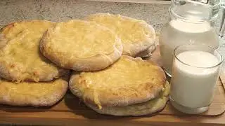 ЛЕПЕШКИ 😋НА КЕФИРЕ С ДВОЙНОЙ СЫРНОЙ НАЧИНКОЙ