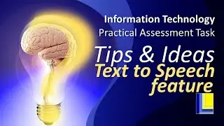 IT PAT Tips and Hints | Text To Speech feature