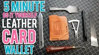 DIY LEATHER CARD WALLET in less than 5 minutes.