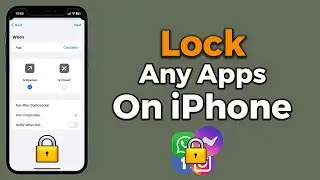 How to Lock Apps On iPhone Through  Face ID & Passcode  | Lock Any Apps On iPhone