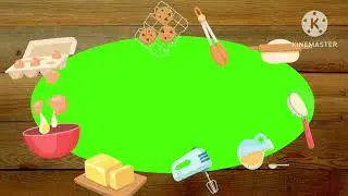 Green screen cooking template transition background copyright free