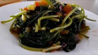 Sarciadong Talbos ng Kamote I Lutong Barrio