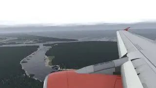 EZY528. Посадка в Риге на ToLiss A319