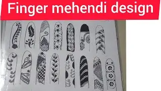 Easy mehendi design for finger #easymehendi, #simplehennadesign #newmehndi