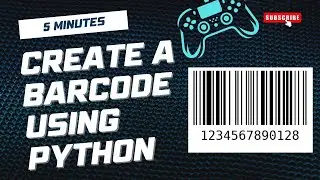 Generate a Barcode Using python | python programming