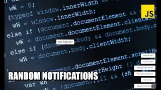 Random Notifications JavaScript Tutorial | How to make Random Event?
