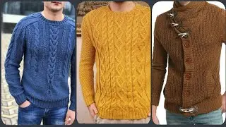 New Woolen sweaters design for men/Hand made swearter for men//gents sweater Knitting designs