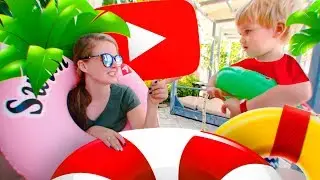 24 ЧАСА в НАДУВНЫХ КРУГАХ ⭕️ Челлендж // Swim ring challenge⛱