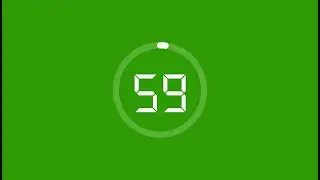 1 Minute Timer Green Screen No Copyright
