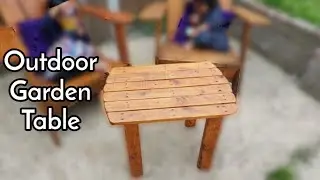 DIY Adirondack Outdoor Side Table
