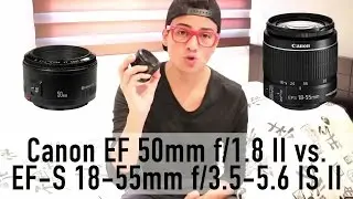 Canon 50mm f/1.8 II vs. EF-S 18-55mm f/3.5-5.6 IS II - Español