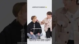 Seungkwan forgetting the argument cuz Jun is too cute ☺️ 