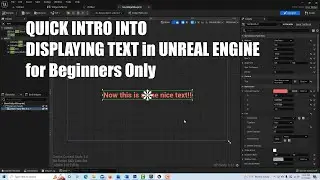 Quick Intro into Displaying Text in Unreal Engine (for beginner's only)