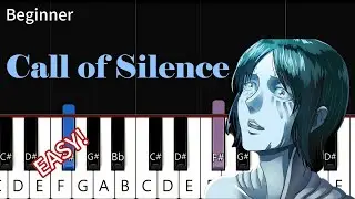 Call of Silence| Attack On Titan OST | Easy piano tutorial 簡單鋼琴入門