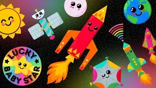 🌈🚀  Rainbow Rockets Space Adventure - Colourful Solar System Baby Sensory!🌛