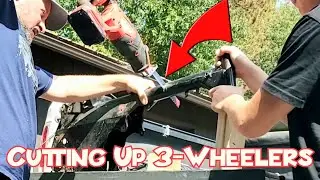Custom Honda ATC 70 Frame Prep - Stretch - Foot Brake - Straightening - Repair