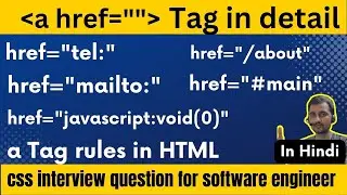 How to Create Hyperlinks in HTML | anchor tag in html || HTML a tag || HTML tutorials in hindi